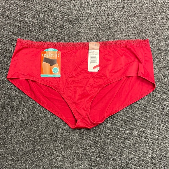 vassarette Other - vassarette Hipster Red panties low cut comfort fit NWT Size 10/XXXL